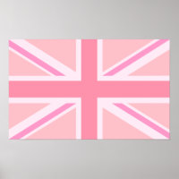Jack/bandera de unión rosada