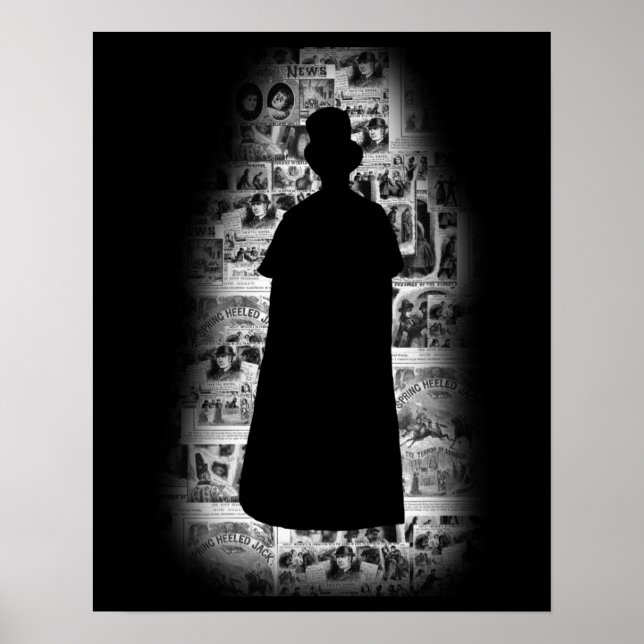 Póster Jack el Poster de la silueta de Ripper (Frente)