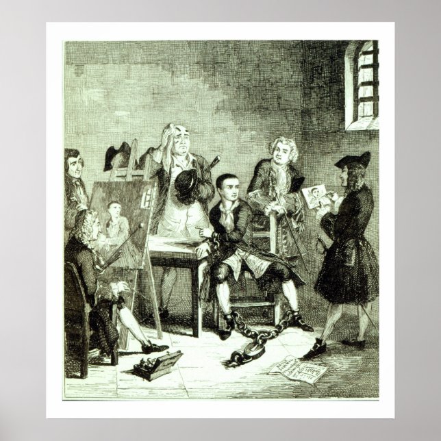 Póster Jack en Newgate Ward con retratos de Sir (Frente)