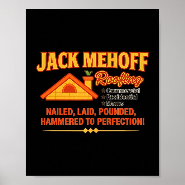 Póster Jack Mehoff Unhinged Dirty Adult Joke Gag Funny Ra (Frente)