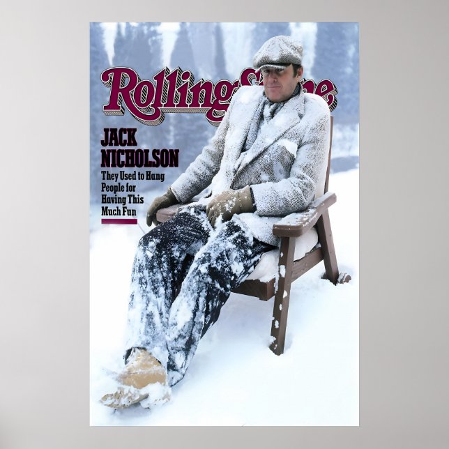 Póster Jack Nicholson 1981 Rolling Stone Magazine Cover (Frente)