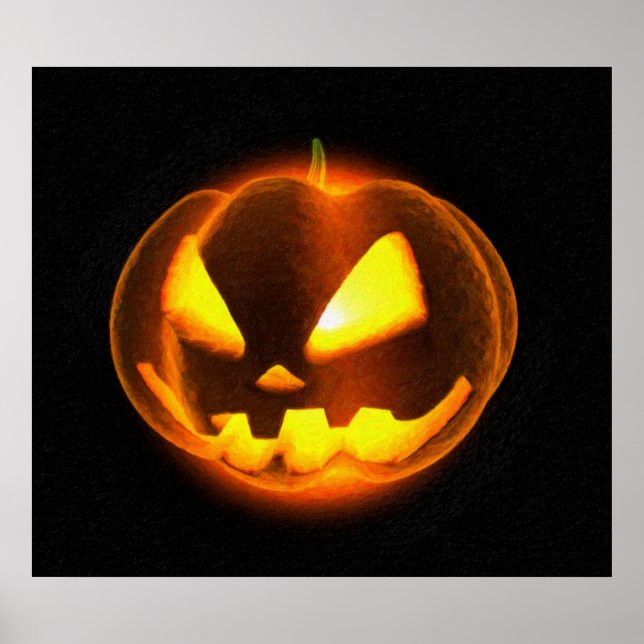 Póster jack-o-lantern (Frente)