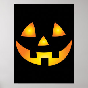 Póster Jack O Lantern Creepkin Calabaza Halloween