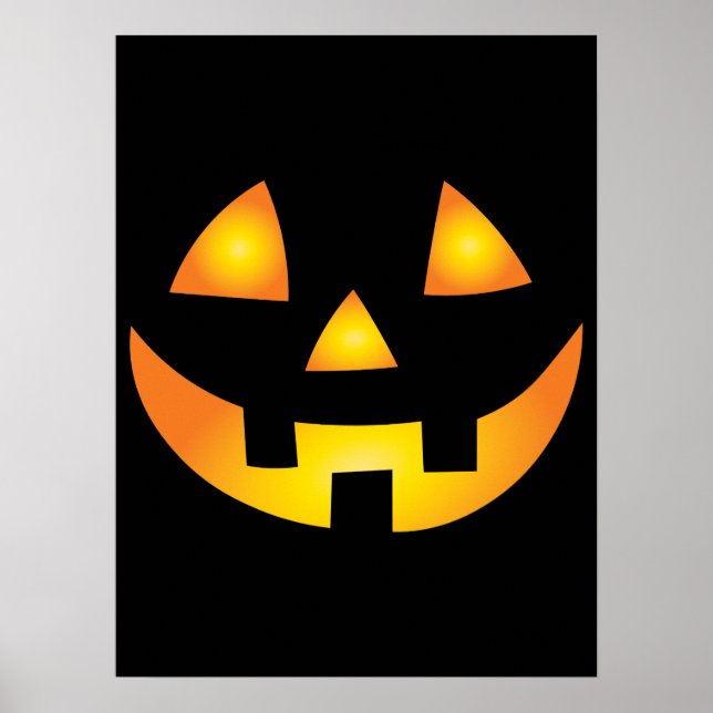 Póster Jack O Lantern Creepkin Calabaza Halloween (Frente)