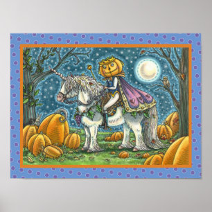 PÓSTER JACK O LANTERN PRINCE EN SU MAGIC UNICORN PONY