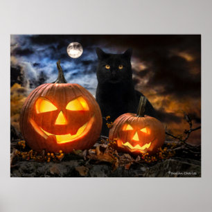 Póster "Jack O' Lanterns & Jet"