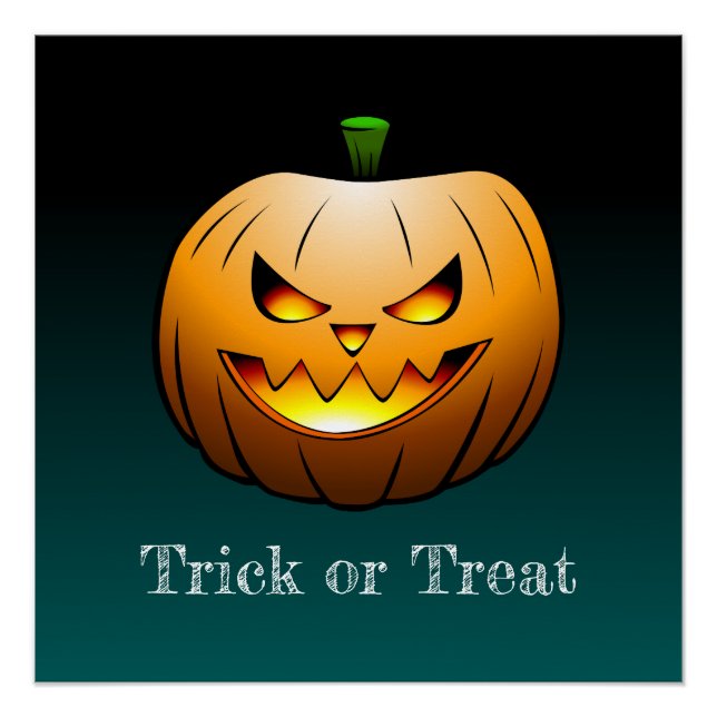 Póster Jack O'lanterns Truco o trato (Anverso)