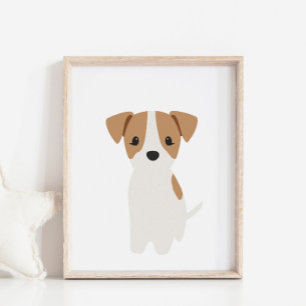 Póster Jack Russel Puppy Nursery & Kids Room Decour Poste
