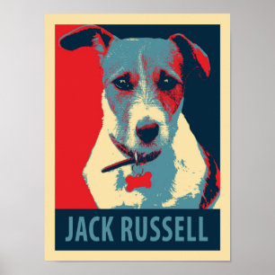 Póster Jack Russel Terrier Poster de parodias políticas