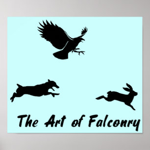 Póster Jack Russel y Falconry