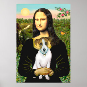 Póster Jack Russell 10 - Mona Lisa