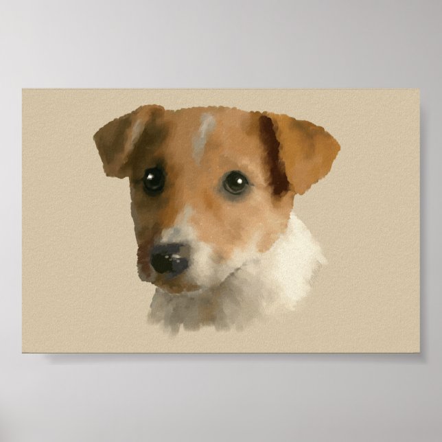 Póster Jack Russell Puppy (Frente)