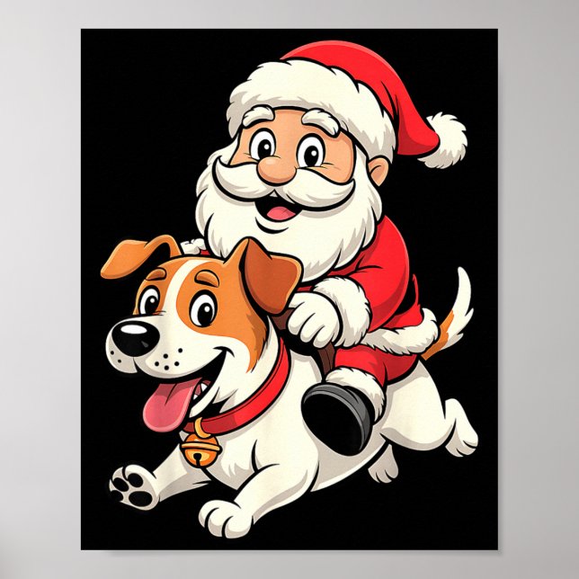 Póster Jack Russell Terrier Dog Lover Kids Men Women Chri (Frente)
