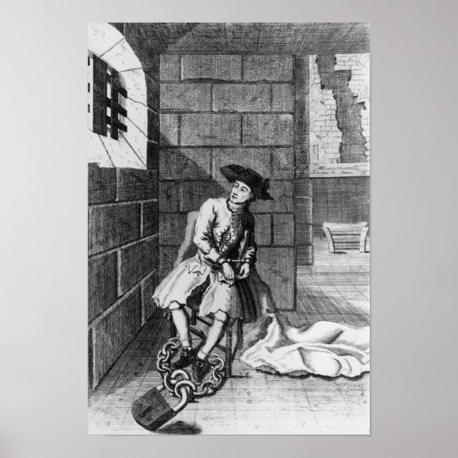 Póster Jack Shepperd in Newgate Prison, 1724 (Frente)