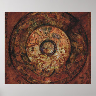 Póster Jack Sparrows Map Sao Feng Replica Map