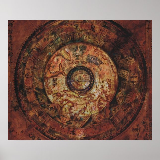 Póster Jack Sparrows Map Sao Feng Replica Map (Frente)