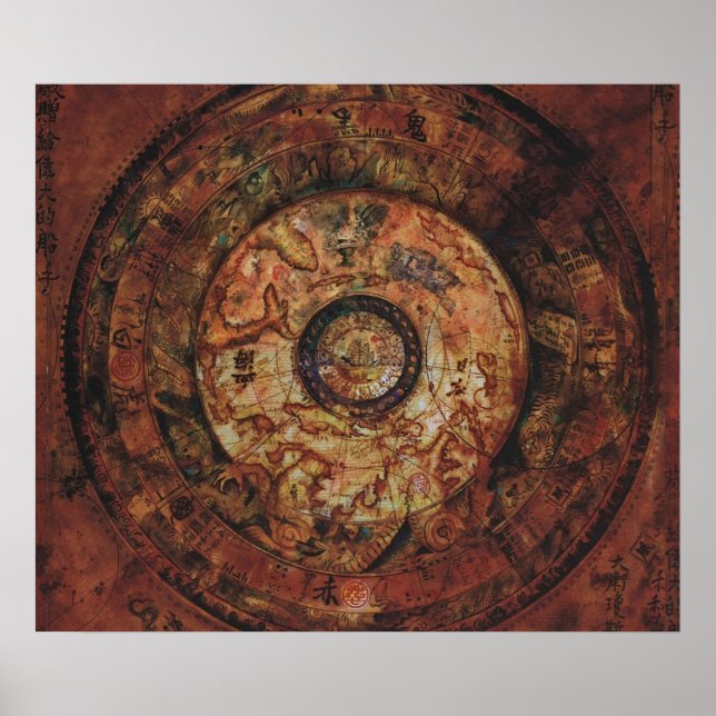 Póster Jack Sparrows Map Sao Feng Replica Map (Frente)