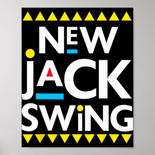 Póster Jack Swing R&amp;b Hip Hop de los 90 (Frente)