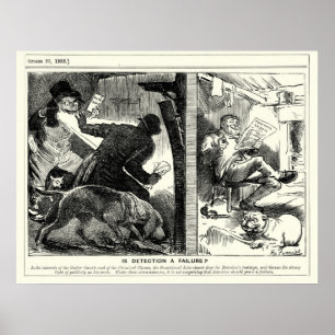 Póster Jack the Ripper - está la detección al fracaso,