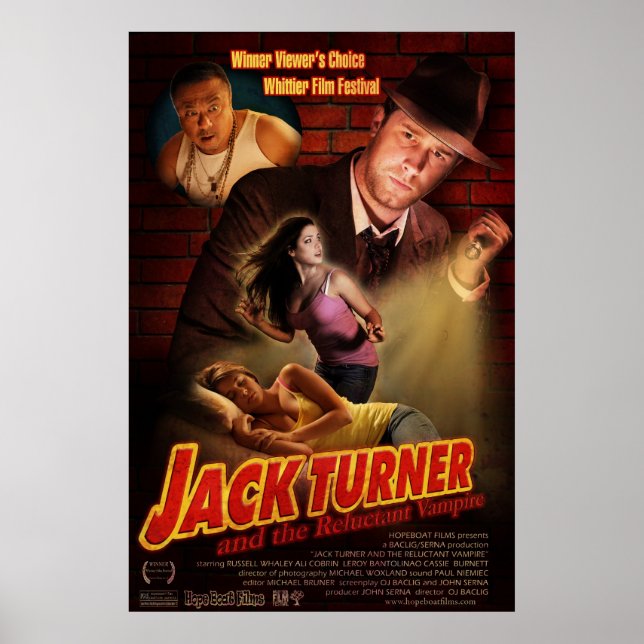 Póster Jack Turner y el reacio vampiro (Frente)