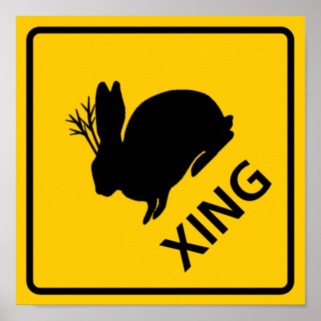 Póster Jackalope Crossing Highway Sign (Frente)