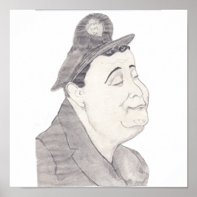Póster Jackie Gleason Caricature Poster (Frente)