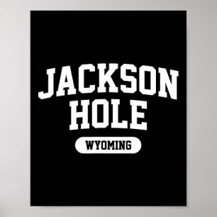 Póster Jackson Hole Wyoming Tetons Ski Mountain