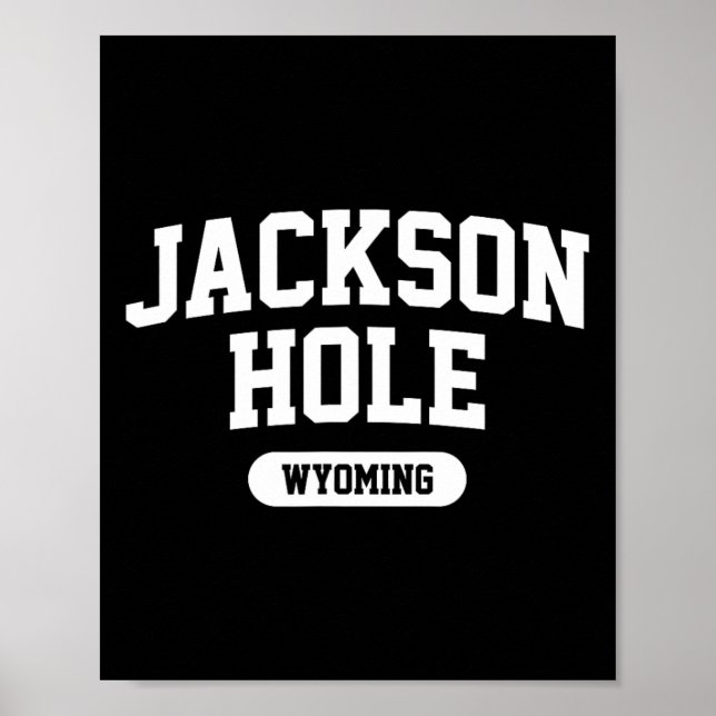 Póster Jackson Hole Wyoming Tetons Ski Mountain (Frente)