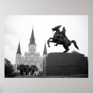 Póster Jackson Square, Nueva Orleans, Luisiana