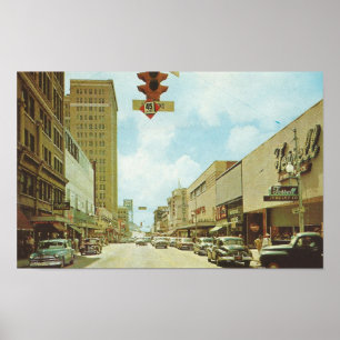 Póster Jacksonville, Florida, años 60