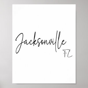 Póster Jacksonville Florida Ca Retro