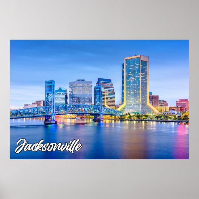 Póster Jacksonville, Florida, Estados Unidos (Frente)