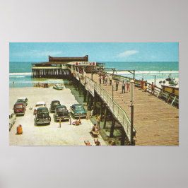 Póster Jacksonville, Florida PIER, años 60