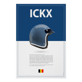 Póster Jacky Ickx Helmet