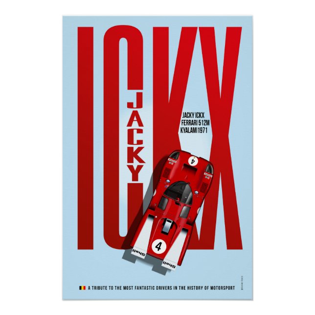 Póster Jacky Ickx Tribute (Anverso)