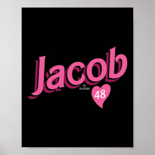 Póster Jacob Degrom Texas Vender San Valentín Mlbpa