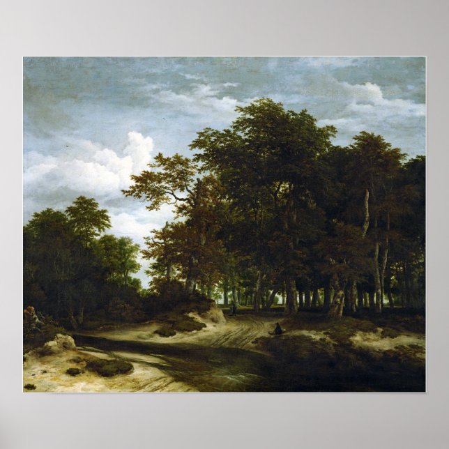 Póster Jacob van Ruisdael El Gran Bosque (Frente)