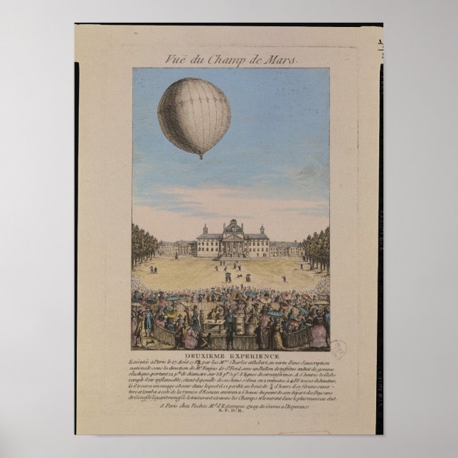 Póster Jacques Alexandre Cesar Charles (Frente)