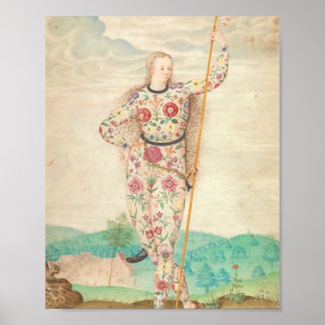 Póster Jacques, joven guerrera céltica tatuada (Frente)