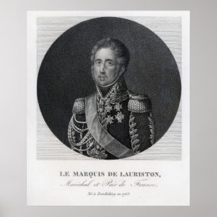 Póster Jacques Law, Marquis de Lauriston
