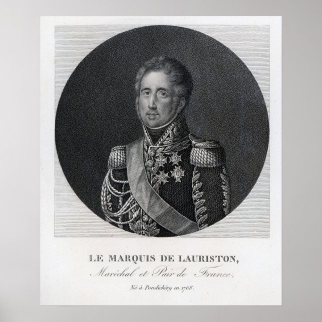 Póster Jacques Law, Marquis de Lauriston (Frente)