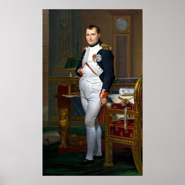 Póster Jacques-Louis David El Emperador Napoleón (Frente)