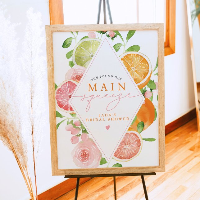 Póster JADA Citrus Fruit Main Squeeze Bridal Shower (Subido por el creador)