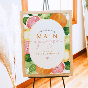 Póster JADA Citrus Fruit Main Squeeze Bridal Shower