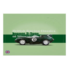 Póster Jag D-Type at Silverstone