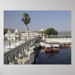 Póster Jag Mindar Palace, Lake Pichola, Udaipur, India.