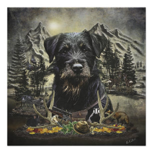 Póster Jagdterrier - perro de caza versátil