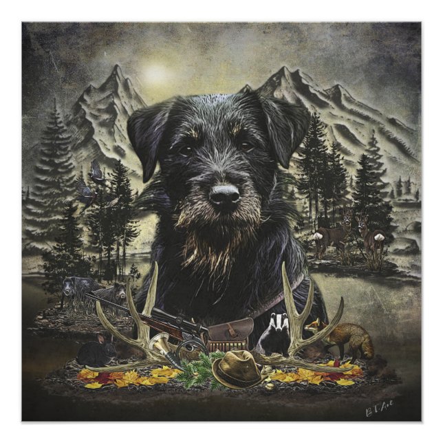 Póster Jagdterrier - perro de caza versátil (Anverso)