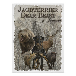 Póster Jagdterrier, querida bestia contra Renbrad Paperwe