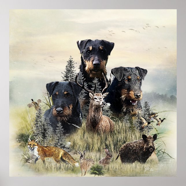 Póster Jagdterriers de Renbrad Kennel  (Frente)